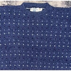 Vintage 90s‎ Knit Sweater Men's L USA Made 100% Cotton Retro Style Dadcore Golf